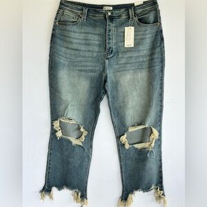 Women’s Artemis Ultra High-Rise Relaxed Flare Jeans New Tag Size 20